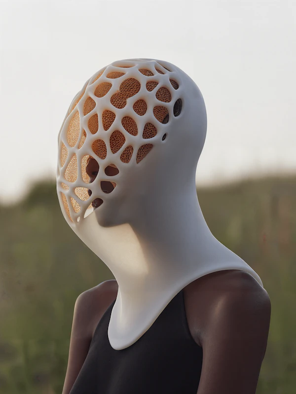 Futuristic Headpiece Art