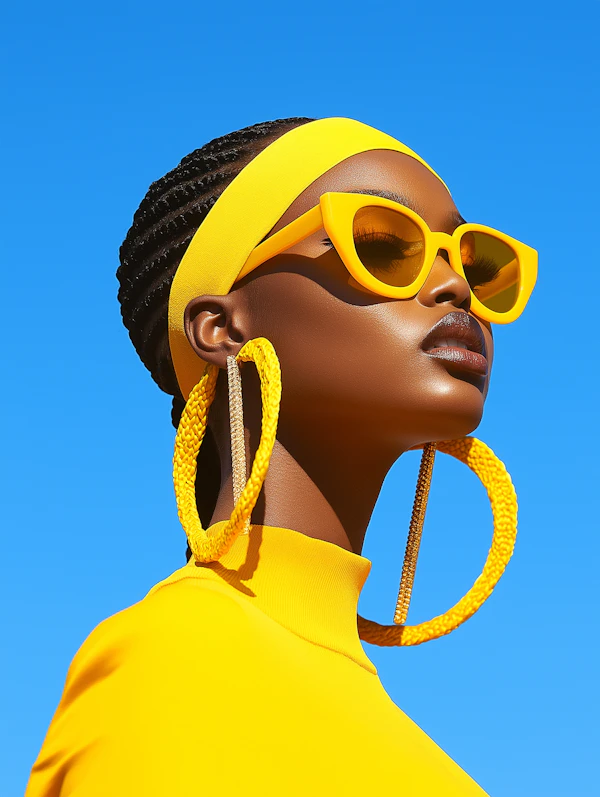 Bold Yellow Portrait