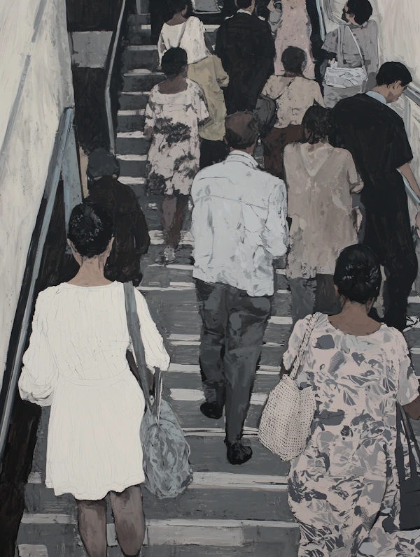 Urban Staircase Painting