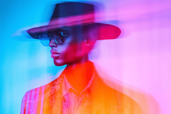 Neon Portrait Art