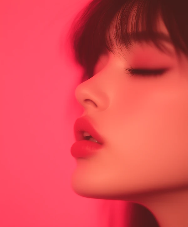 Serene Pink Portrait