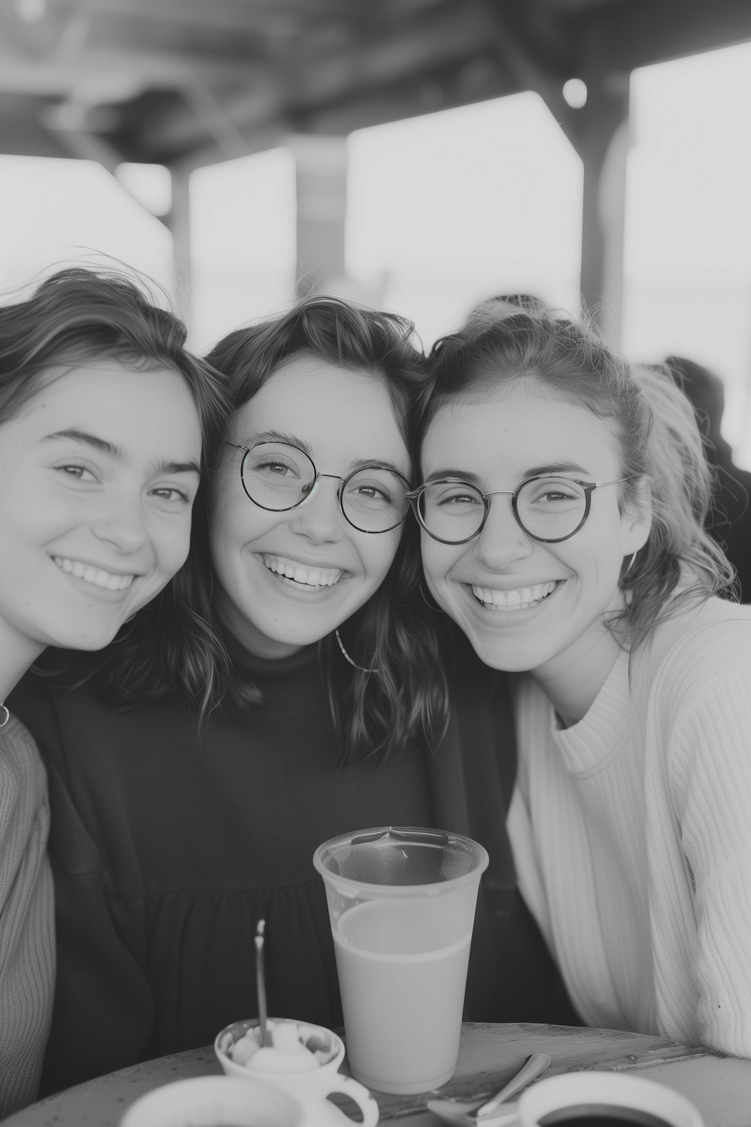 Joyful Friends in Candid Portrait