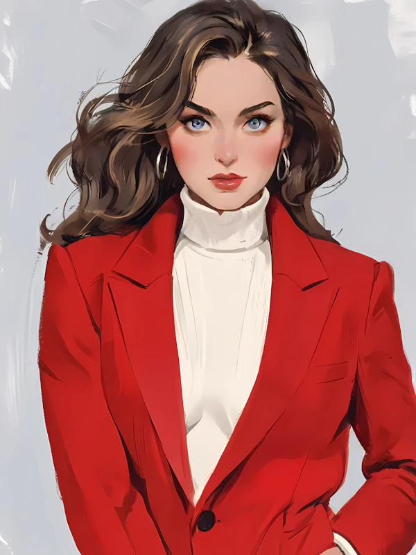 Illustrated Woman Portrait