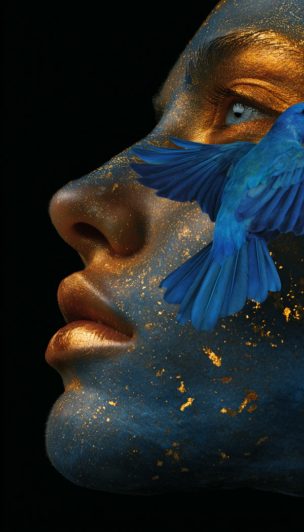 Celestial Blue Portrait