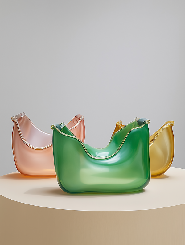 Translucent Handbags Display