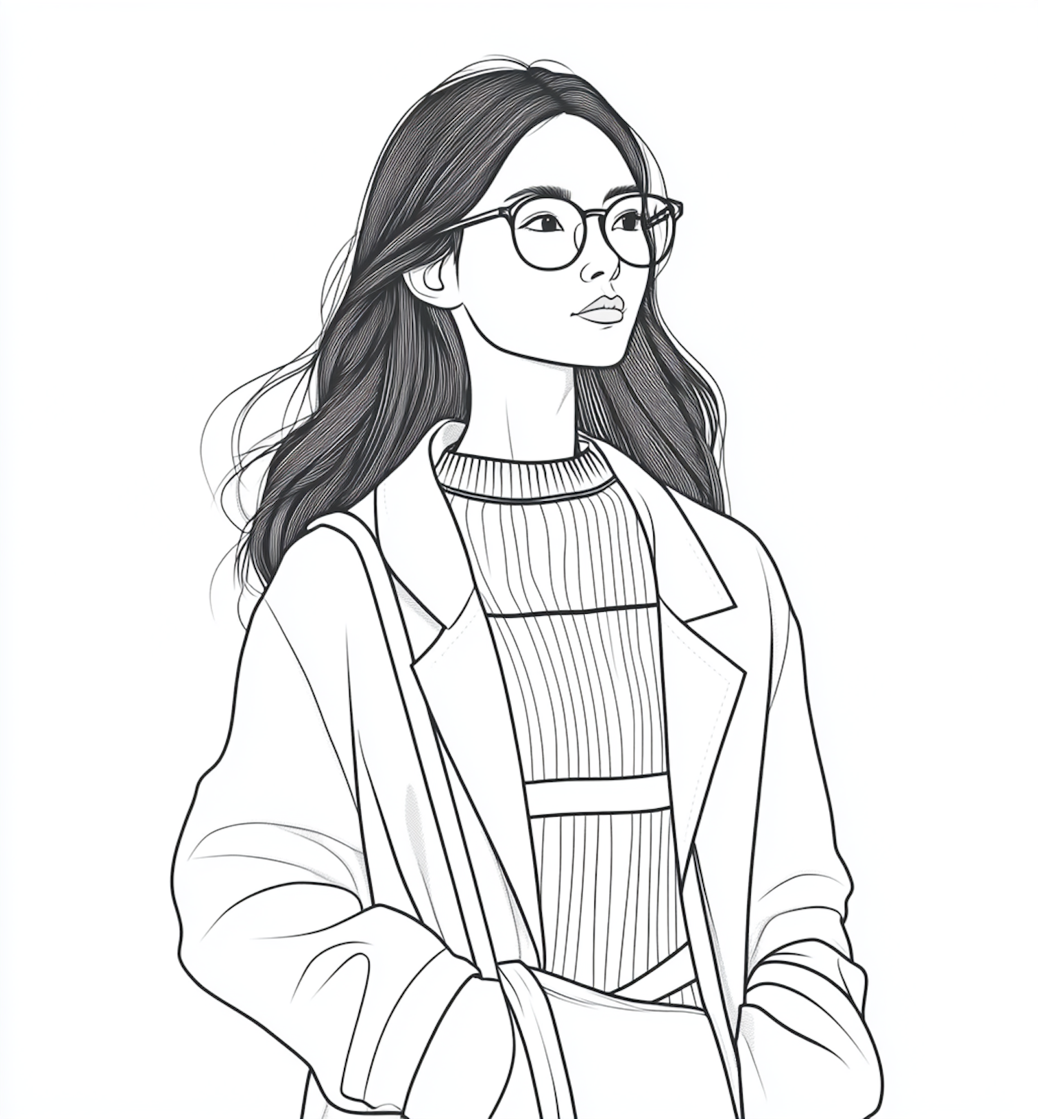 Stylish Woman Illustration