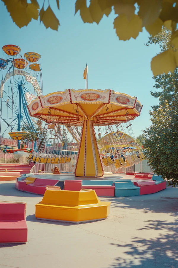 Amusement Park Scene