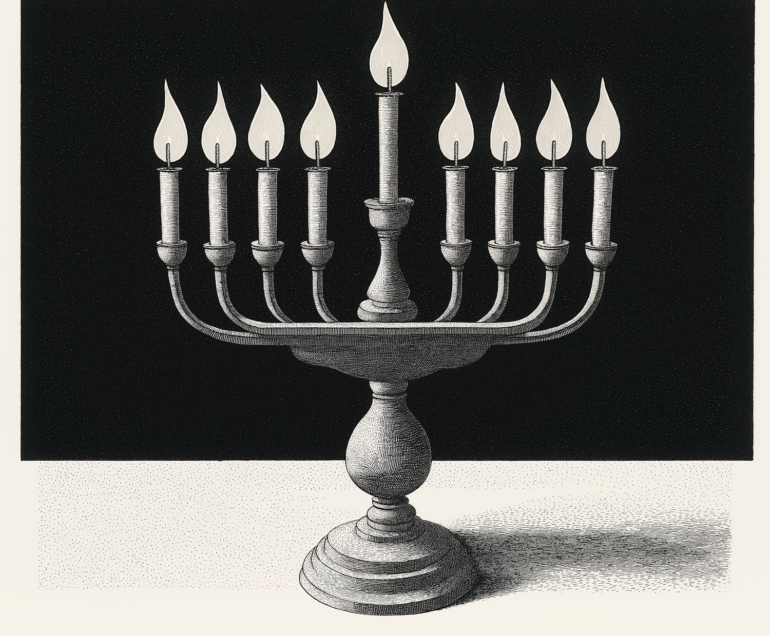 Illustration of a Menorah