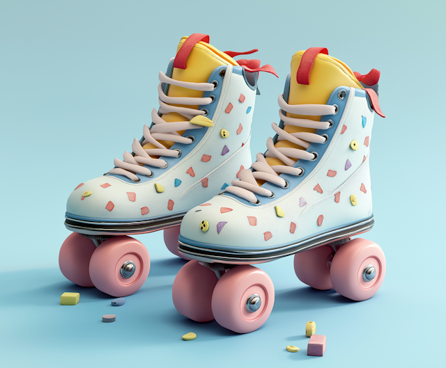 Colorful Roller Skates