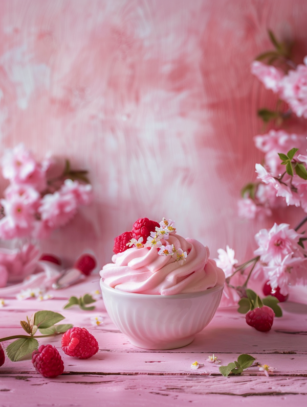 Ethereal Springtime Dessert Presentation