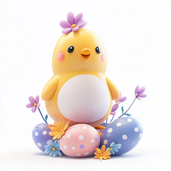 Cheerful Easter Chick