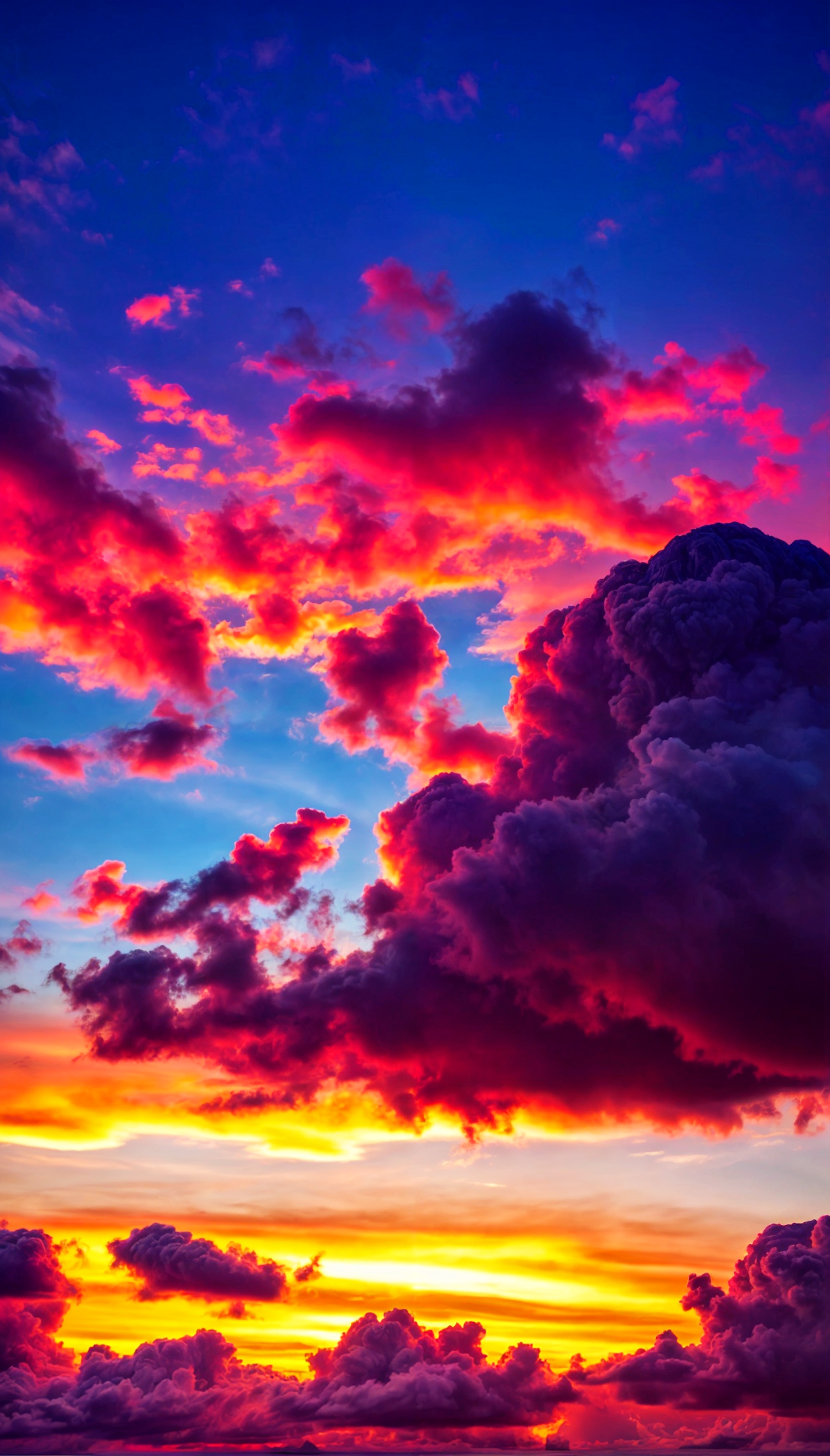 Breathtaking Sunset with Vibrant Clouds