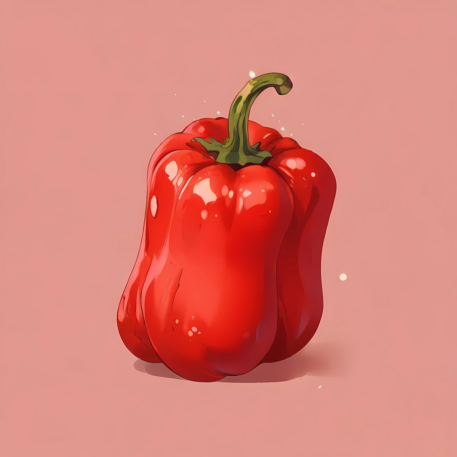 Vibrant Red Bell Pepper