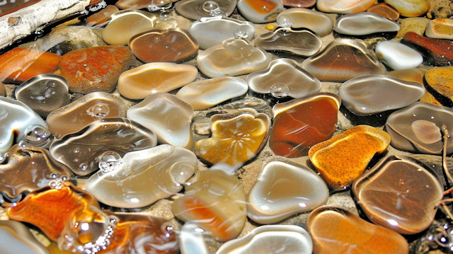 Submerged Polished Stones