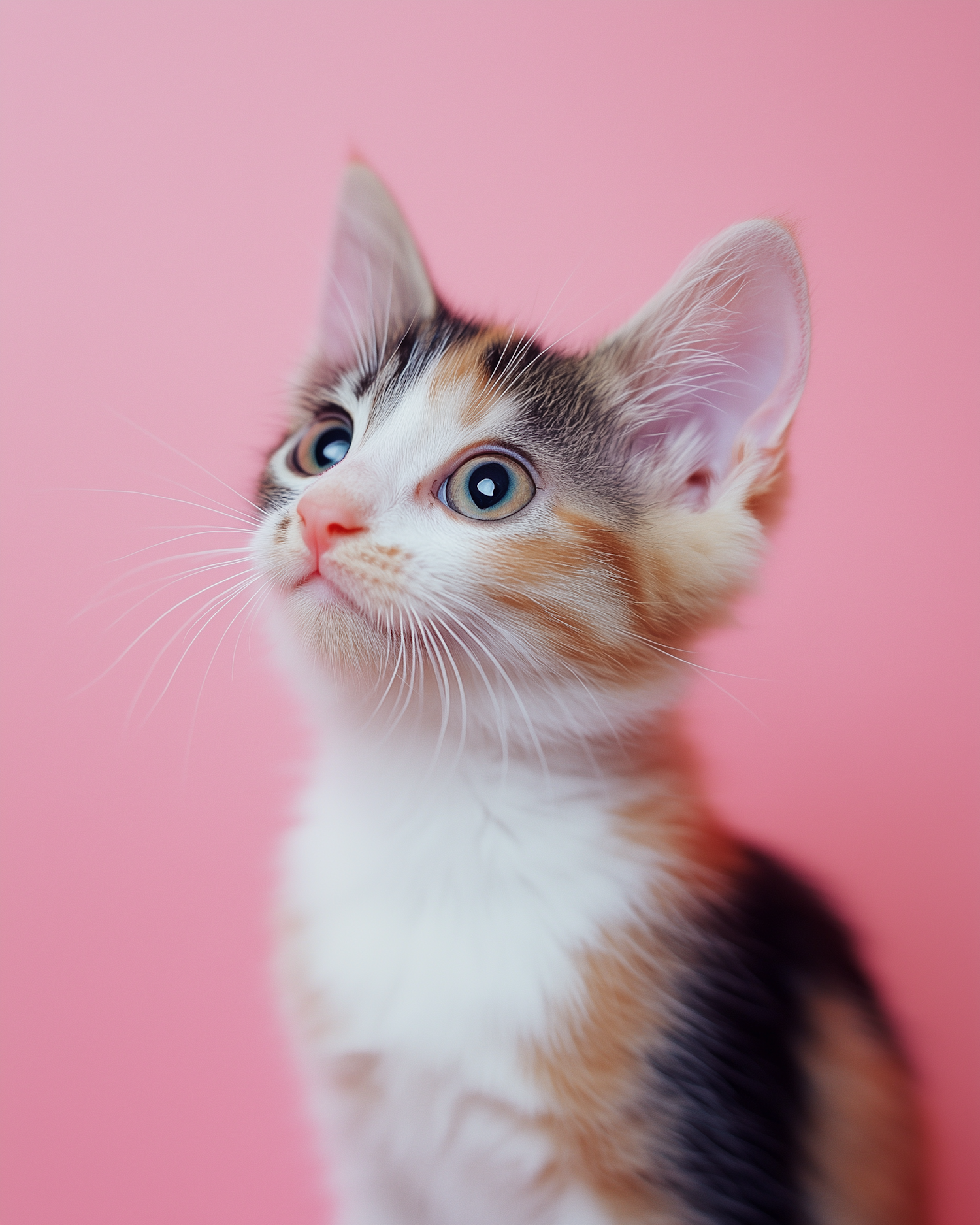 Curious Kitten Close-Up