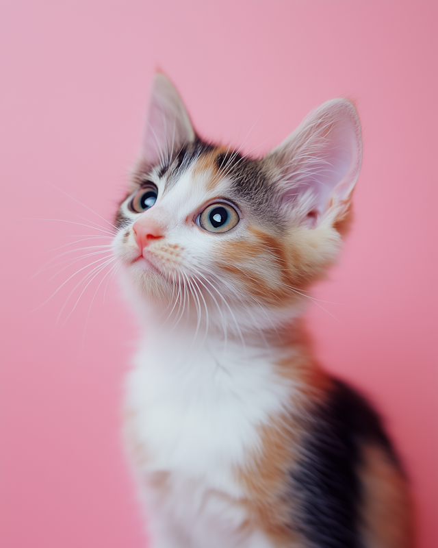 Curious Kitten Close-Up