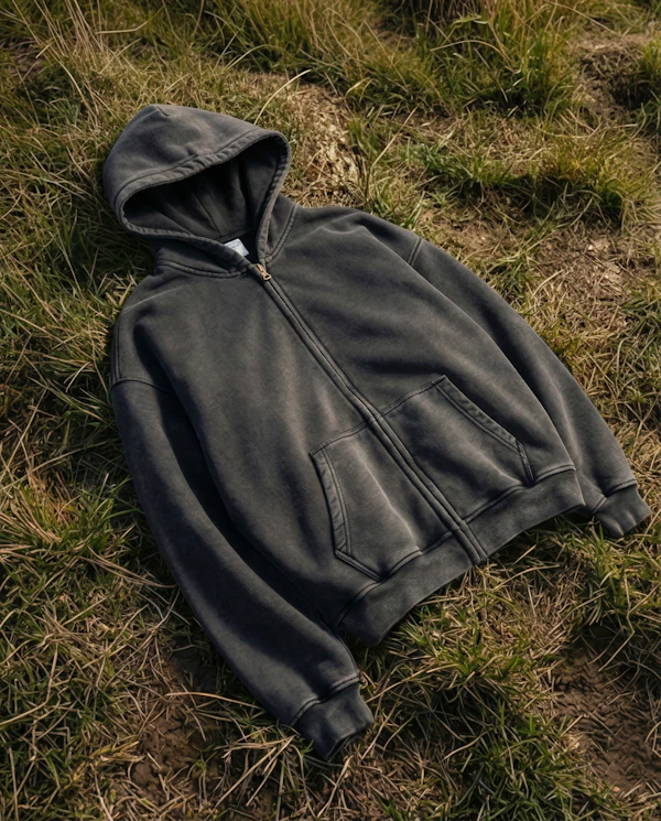 Hoodie on Grass