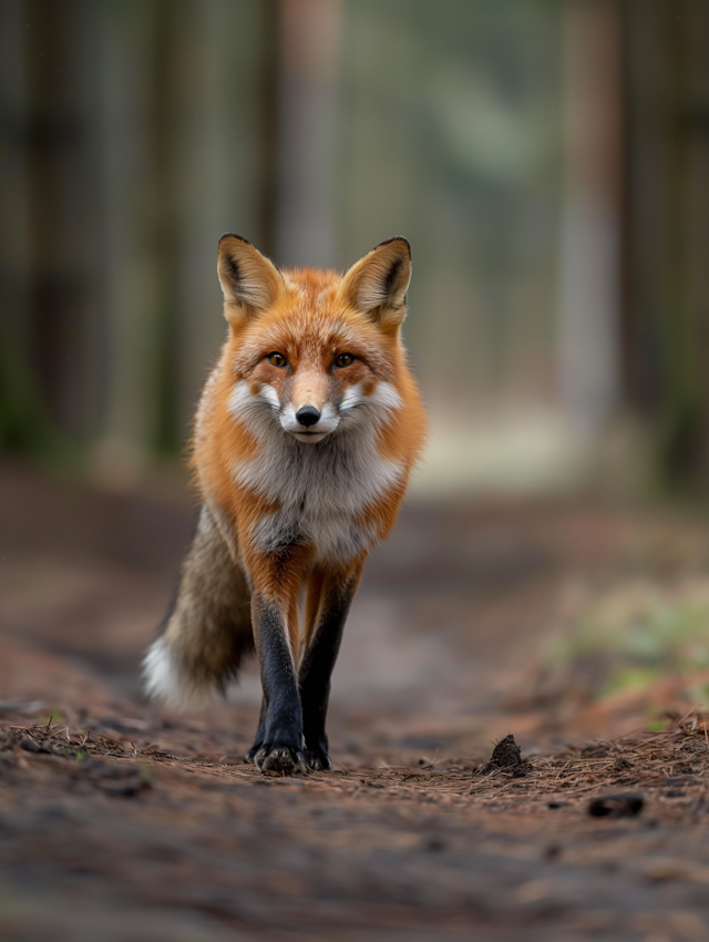 Red Fox in Woodland