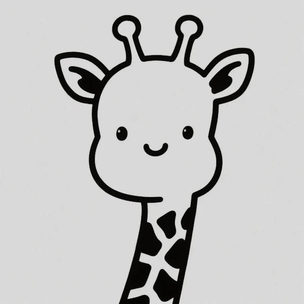 Cartoon Giraffe Drawing