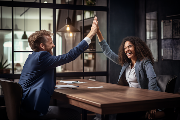 Professional Celebration High-Five