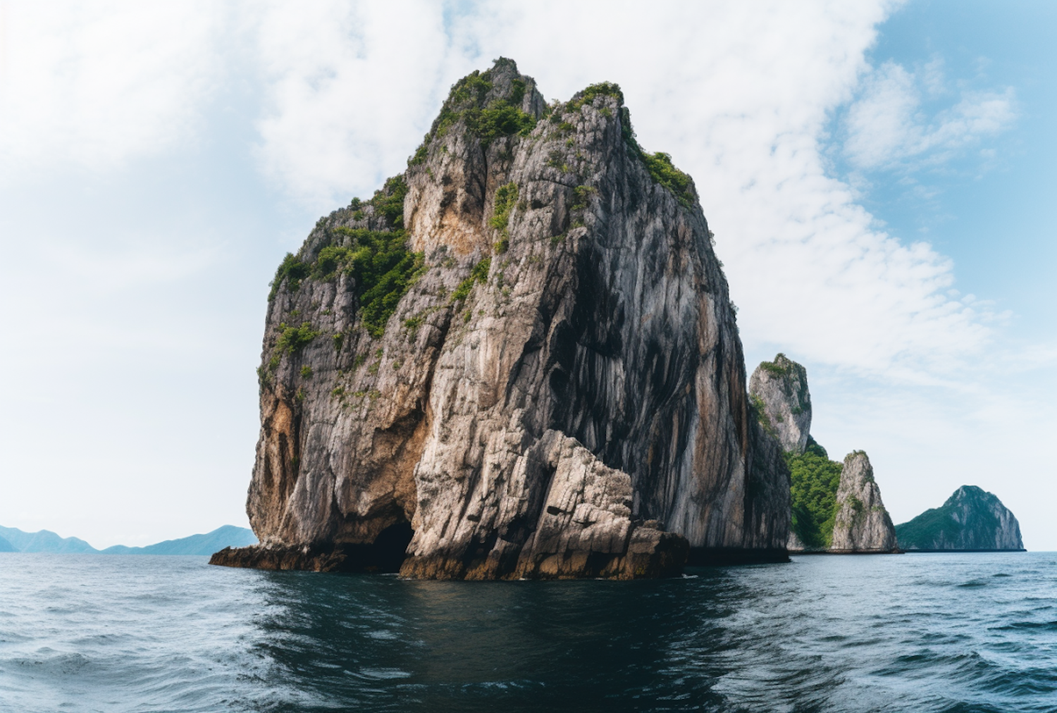 Serene Limestone Cliffscape