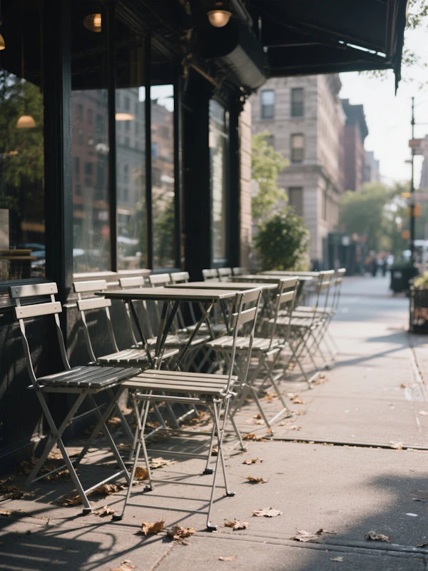 Sidewalk Cafe Scene
