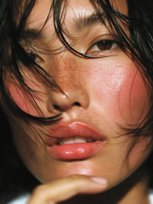 Freckled Portrait Close-Up
