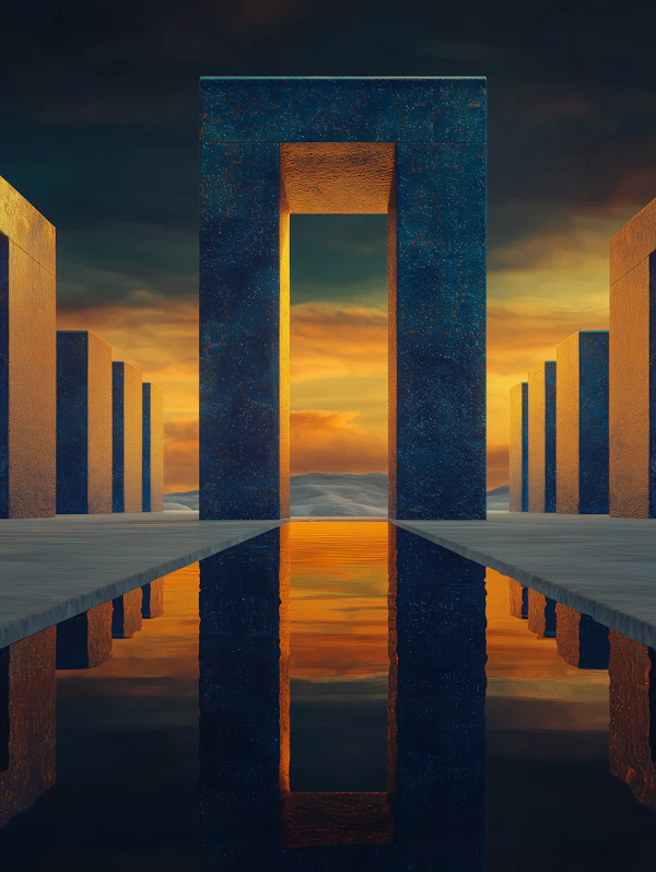 Surreal Stone Pathway