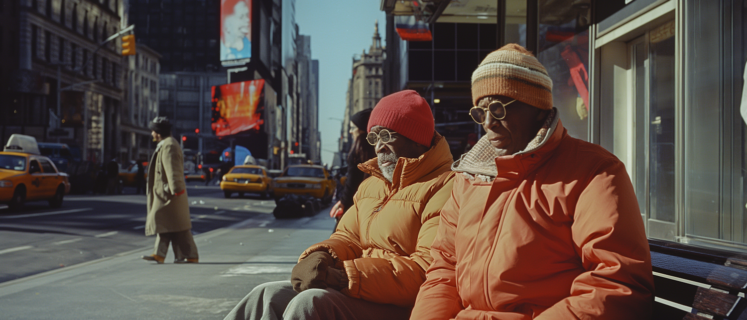 Urban Companionship on a Chilly Day