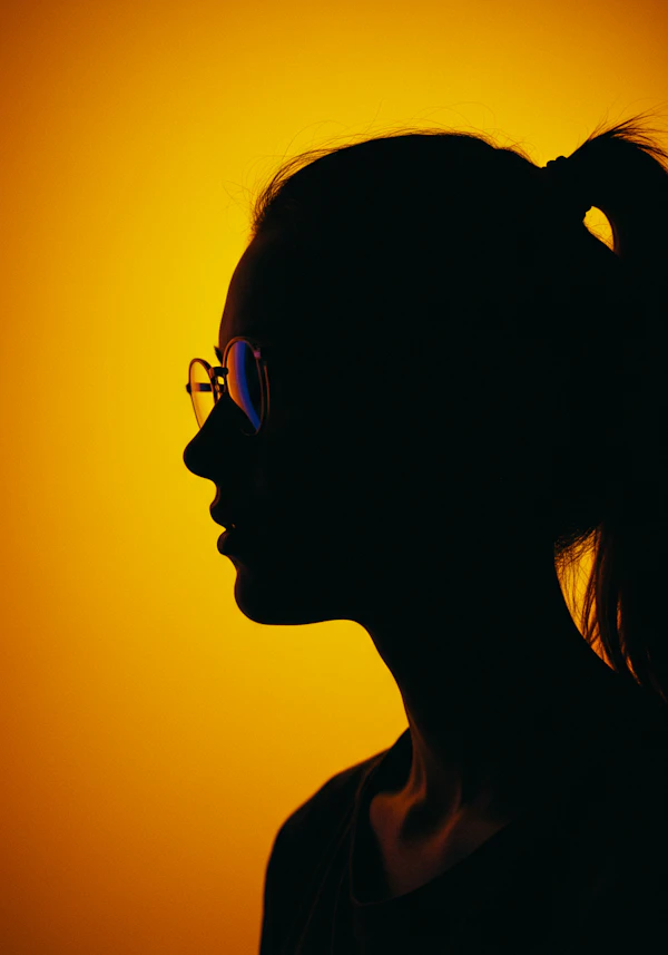Silhouette with Glasses