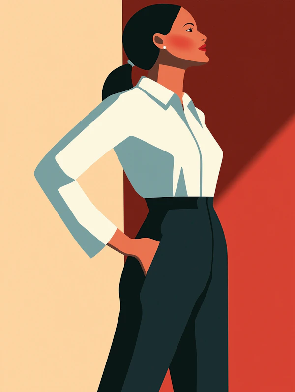Stylized Woman Illustration
