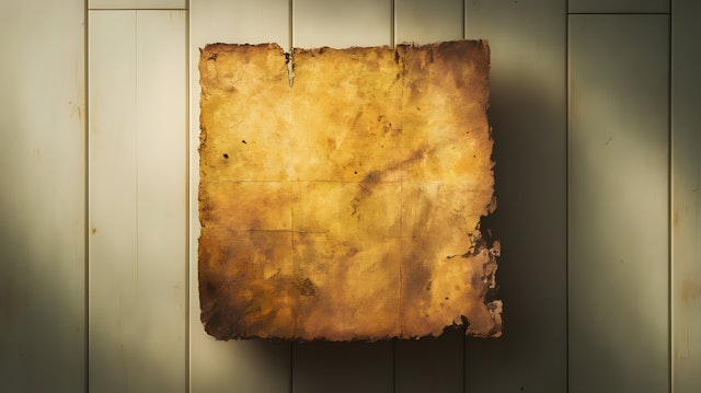 Aged Parchment on Wood