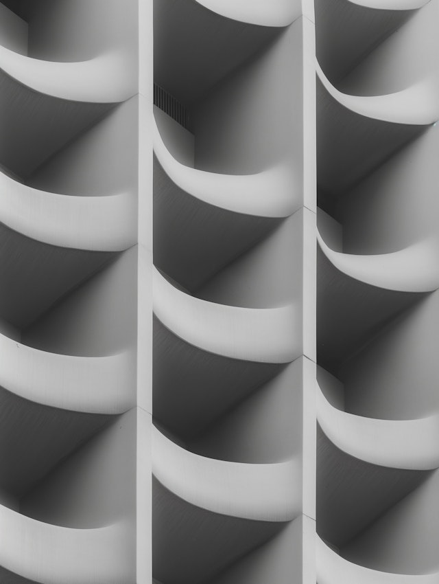 Architectural Pattern in Grayscale