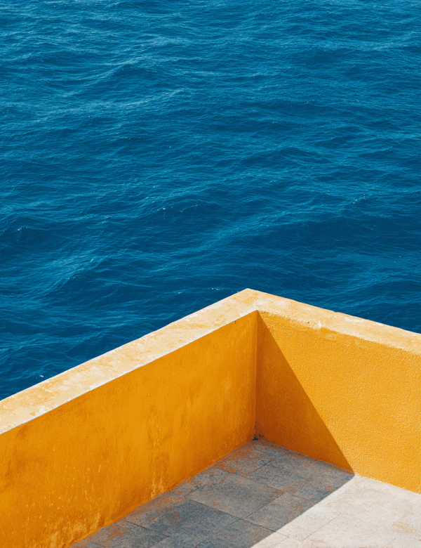 Yellow Wall and Ocean