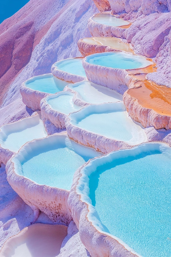 Terraced Thermal Pools Landscape