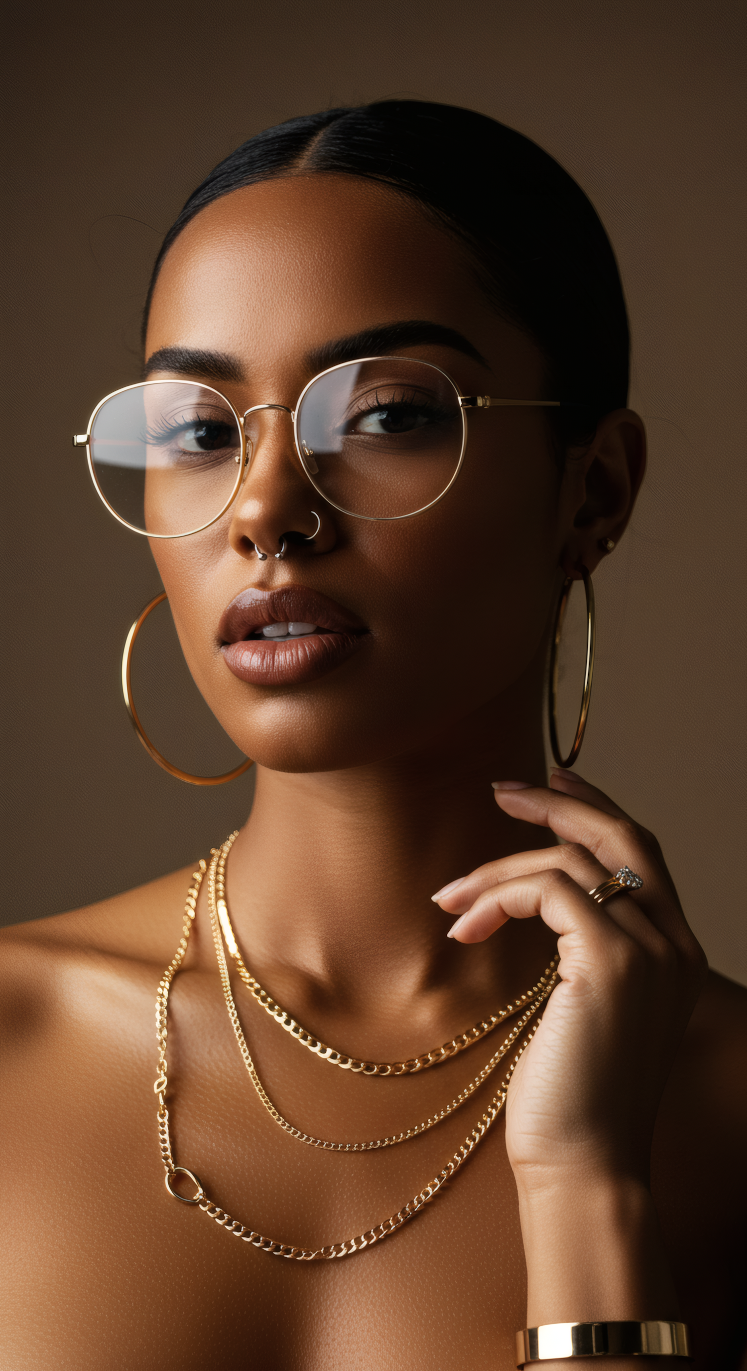 Elegant Woman with Accessories