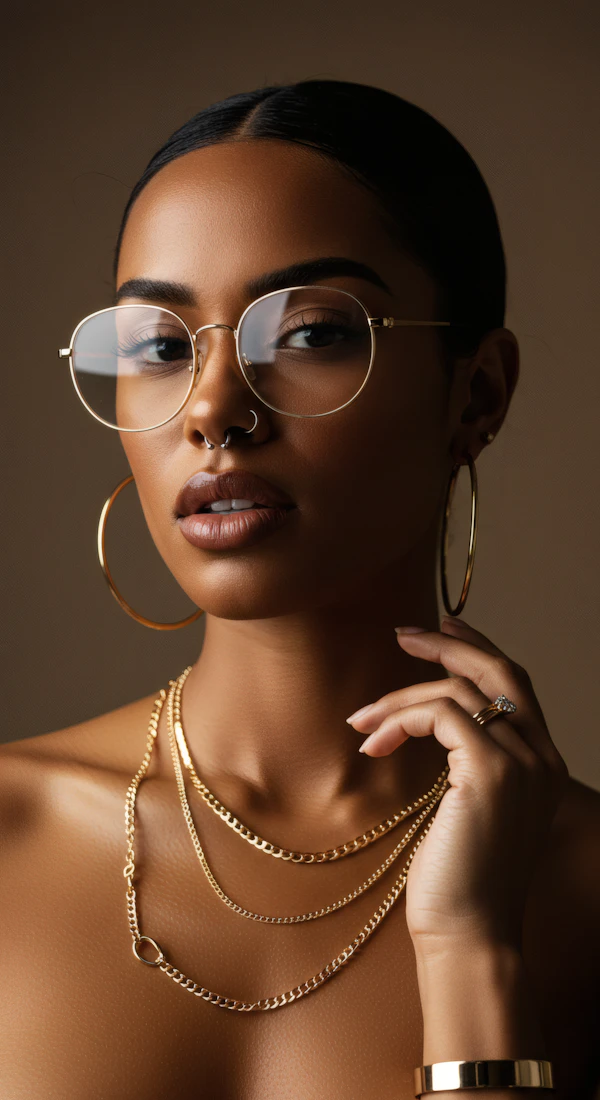 Elegant Woman with Accessories