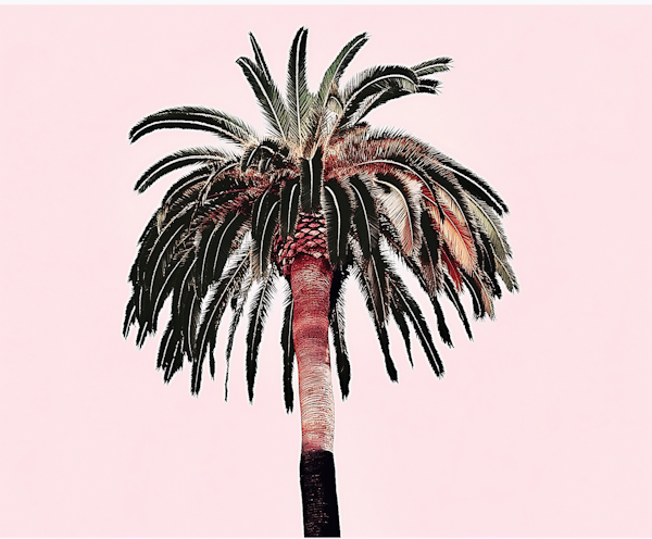 Stylized Palm Tree Art