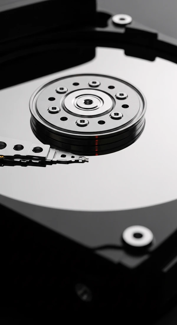 Hard Drive Close-Up