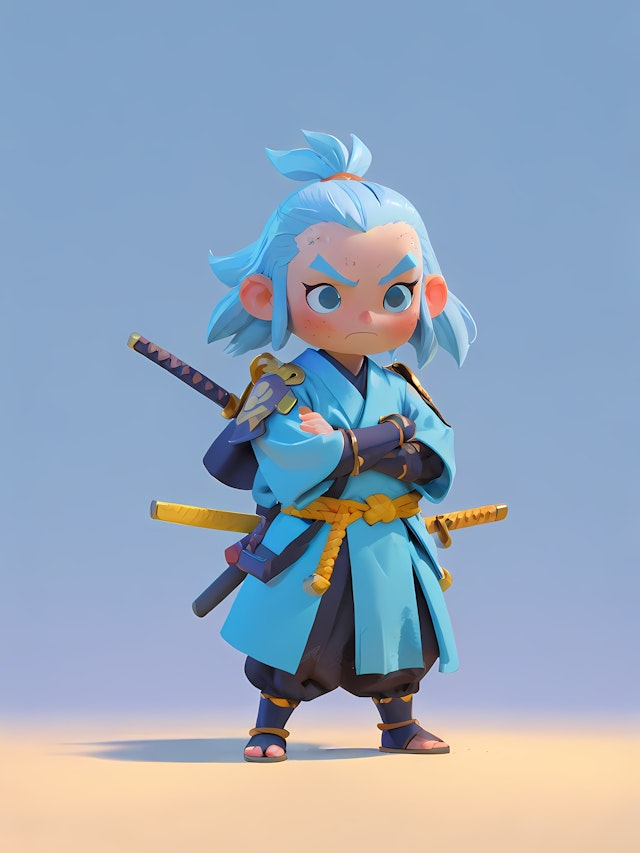 Stylized Samurai Art