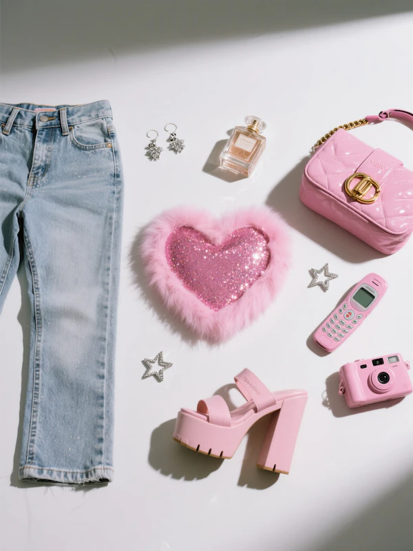 Pastel Fashion Flat Lay