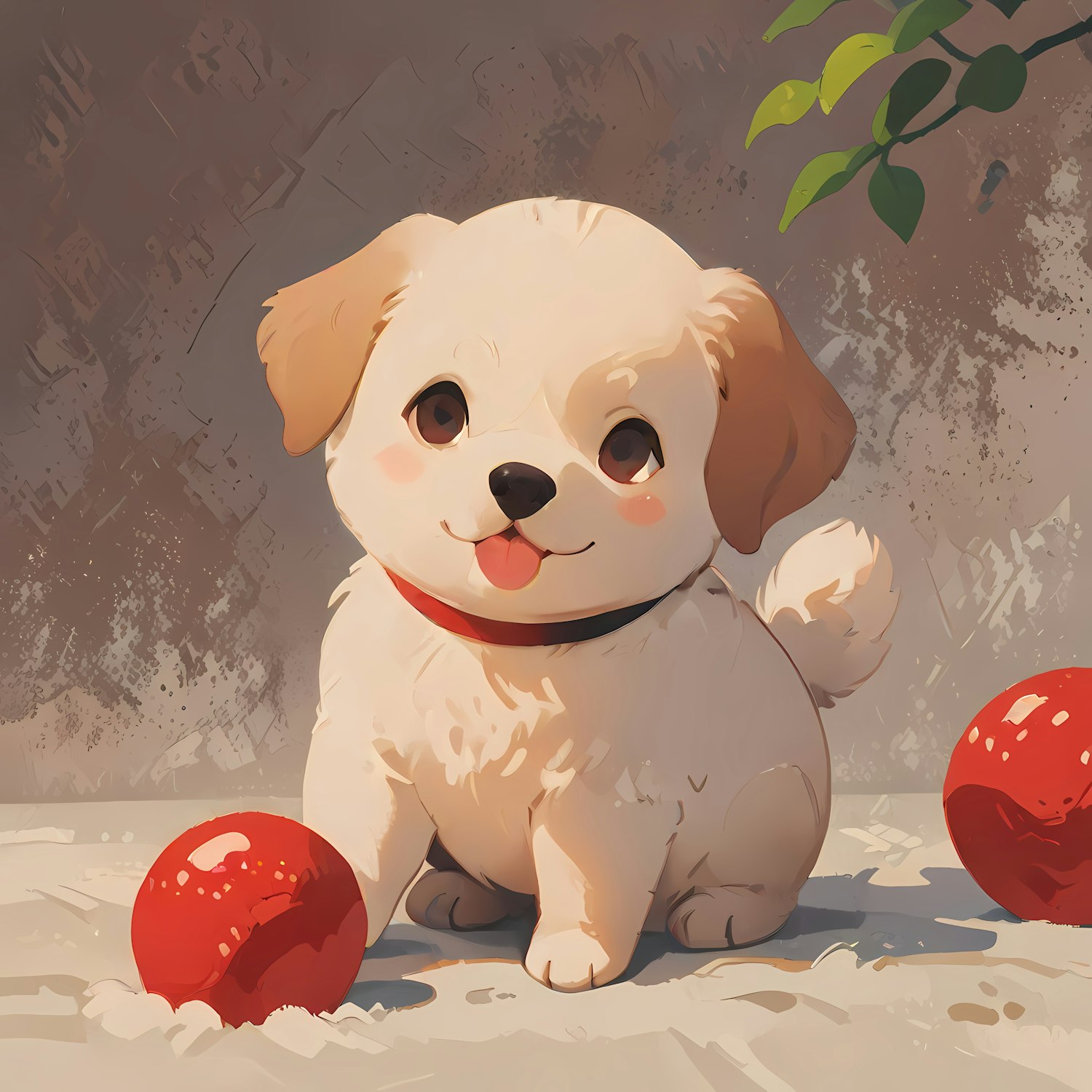 Playful Cartoon Puppy