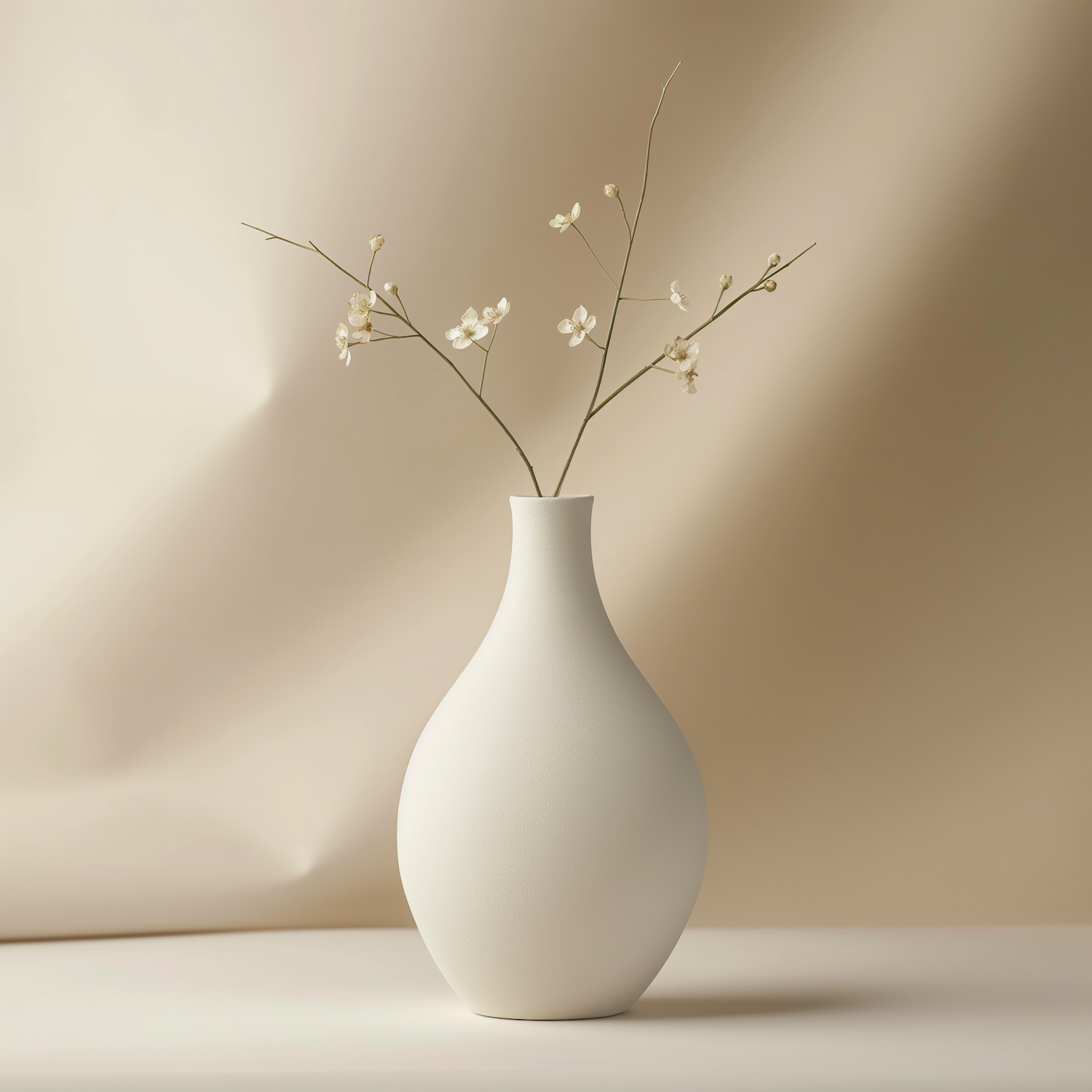 Minimalist Vase with Dried Flowers