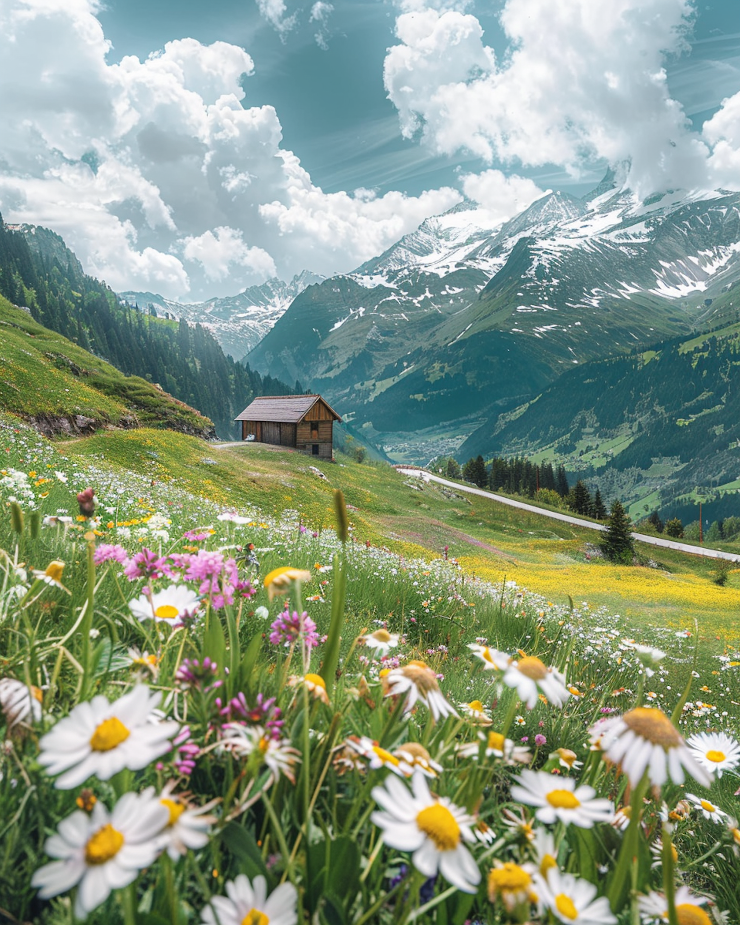 Summer Serenity in the Mountains