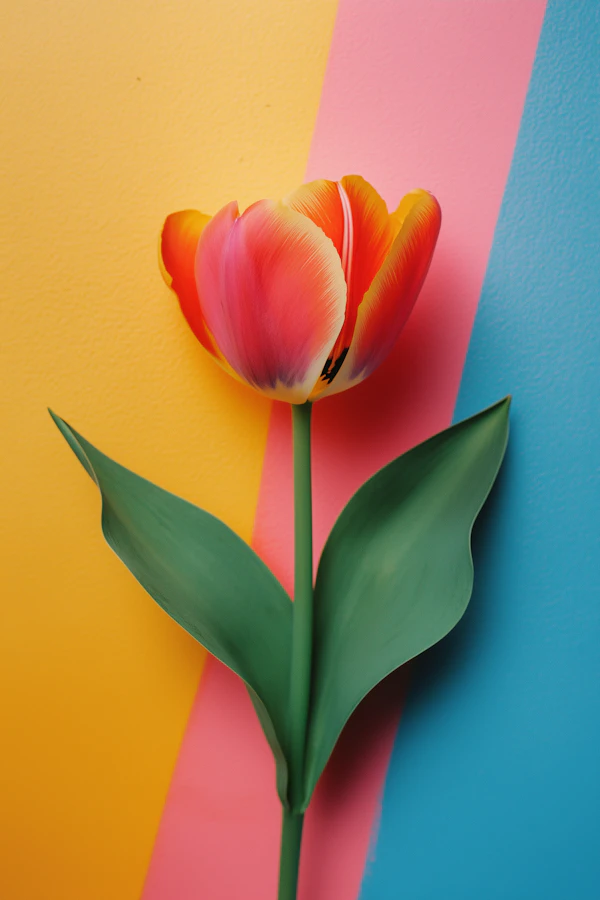 Vibrant Tulip Art