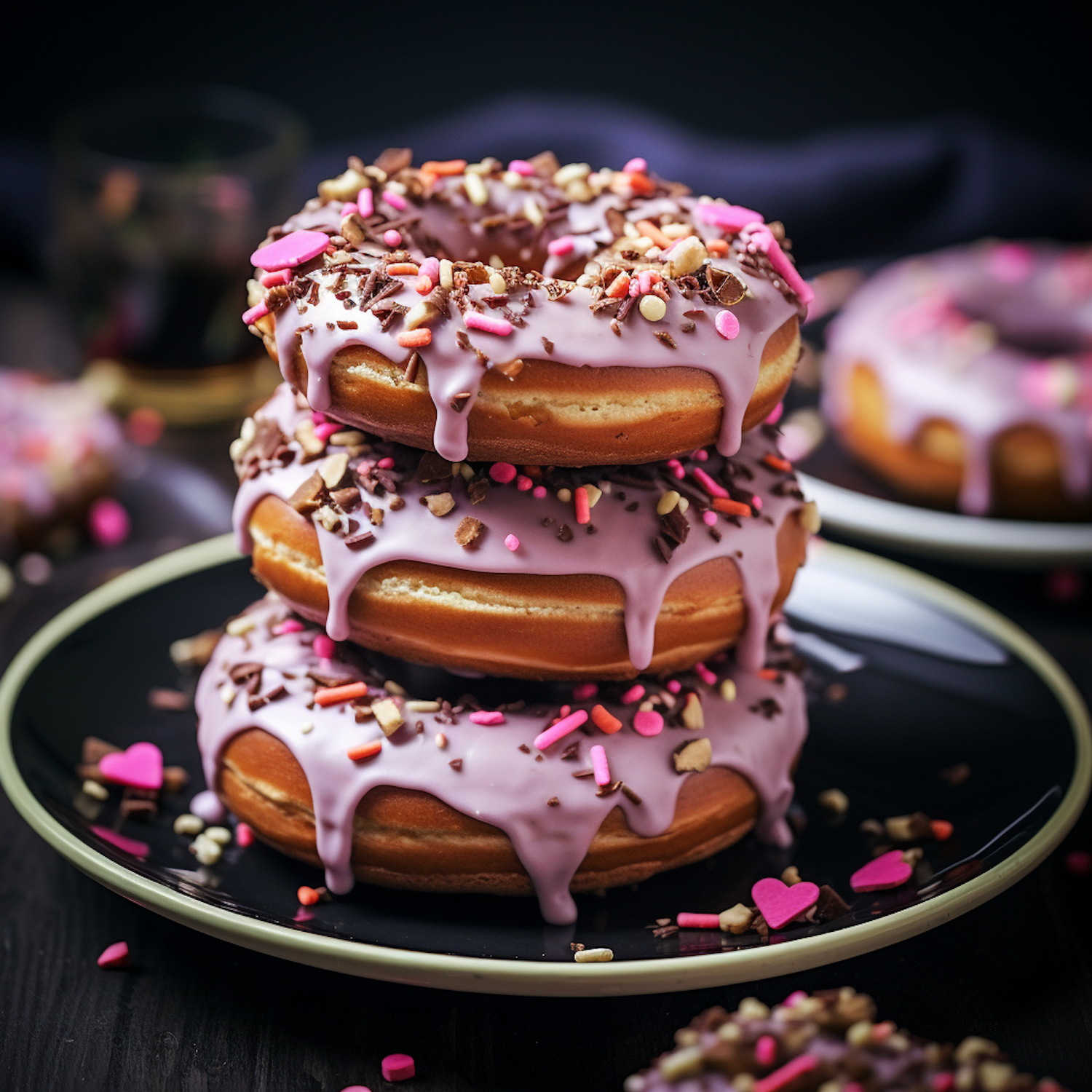 Valentine's Day Sprinkle Delight Donuts