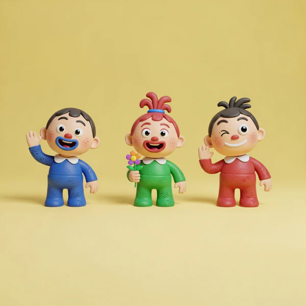 Colorful Toy Figures