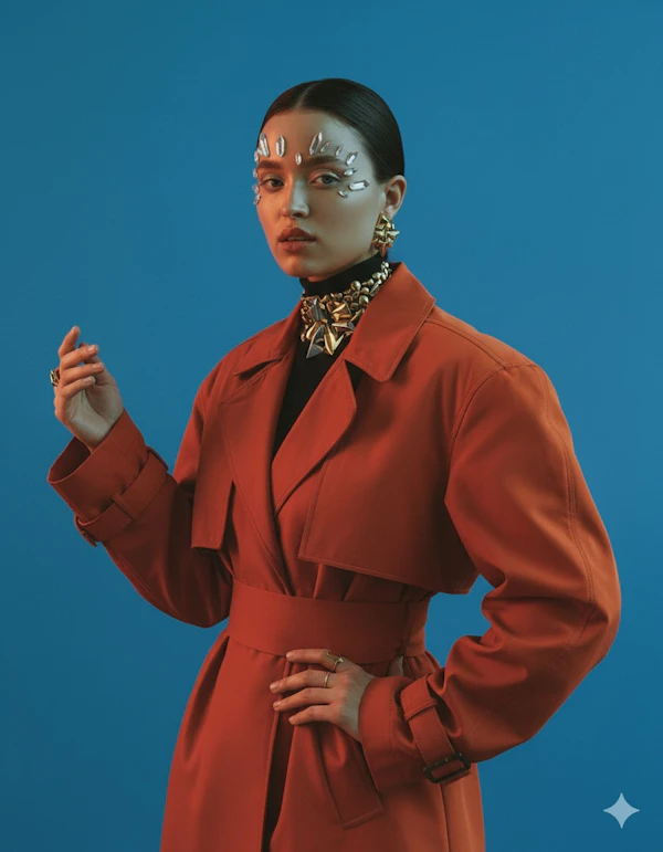 Stylish Metallic Portrait