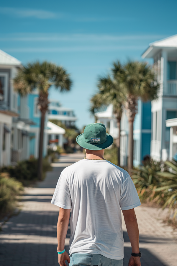 Peaceful Walk in Residential Area