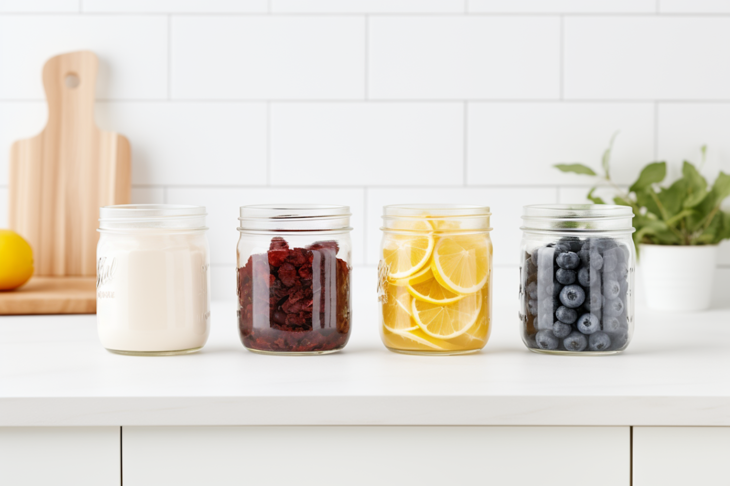 Healthy Lifestyle Kitchen Jars